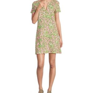 Lilly Pulitzer Pink and Green Mini Dress